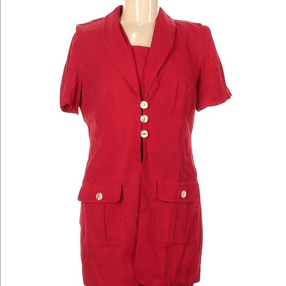 Danny & Nicole Vintage Women’s Red Dress Size 8P Made In USA
